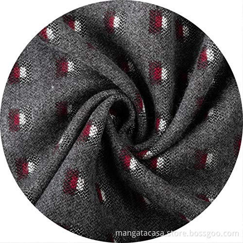 Plaid Tassel Scarf for Men